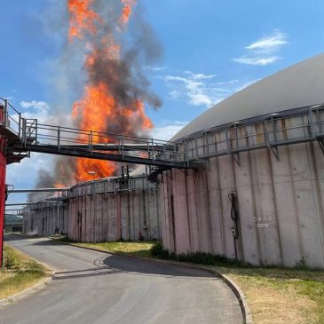 Brand in der Altenstädter Biogasanlage